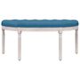 Voir la diapositive 3 : VIDAXL Banc Bleu 110,5x45x49 cm Velours