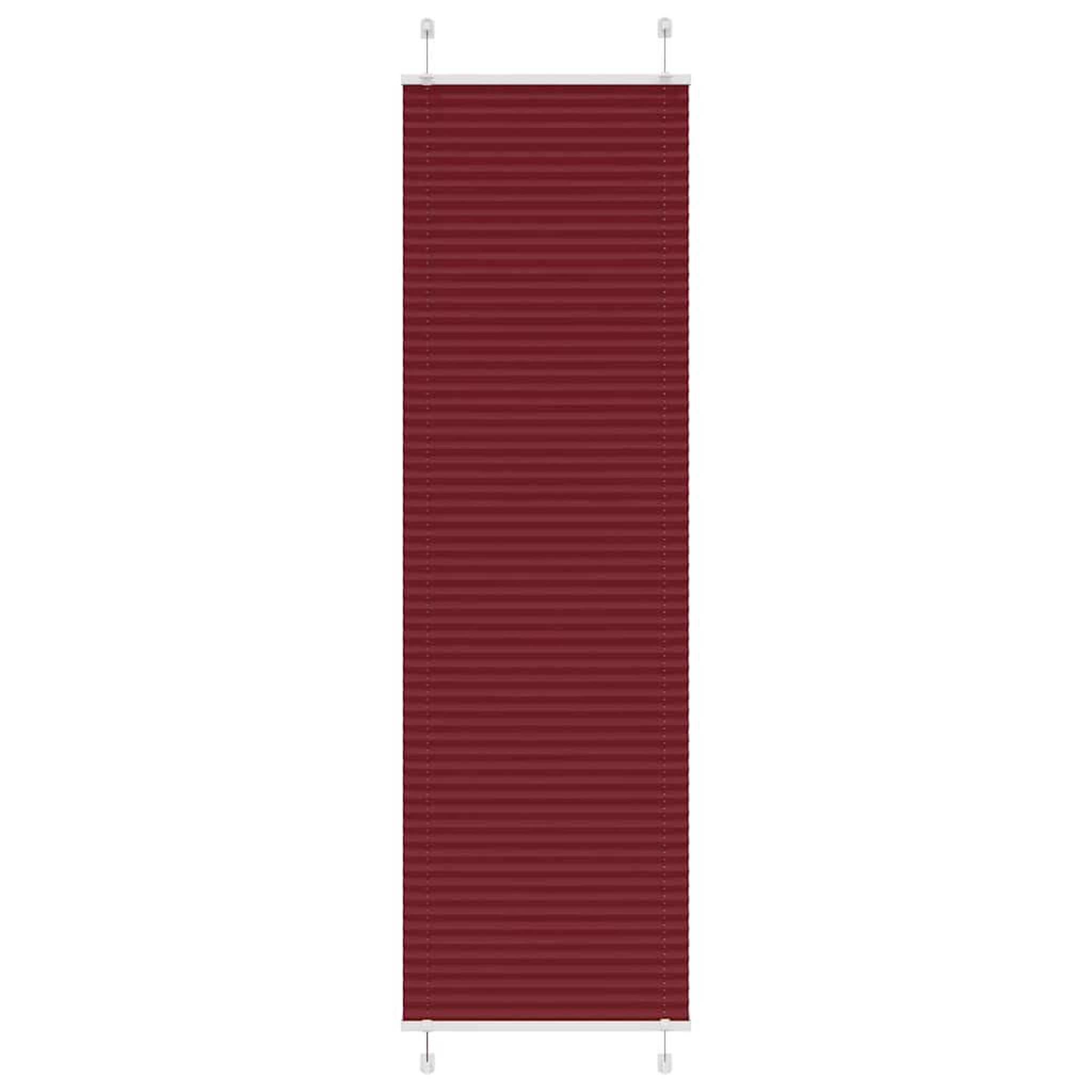 VIDAXL Store plisse rouge bordeaux 55x200 cm largeur du tissu 54,4 cm