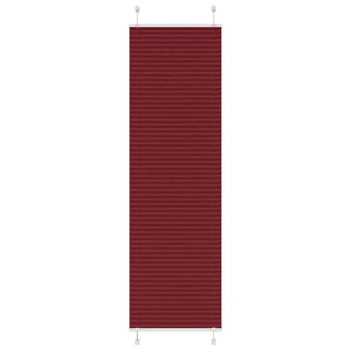 VIDAXL Store plisse rouge bordeaux 55x200 cm largeur du tissu 54,4 cm