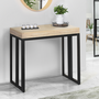 Voir la diapositive 3 : ID MARKET Table console extensible TORONTO 6 personnes 140 cm design industriel