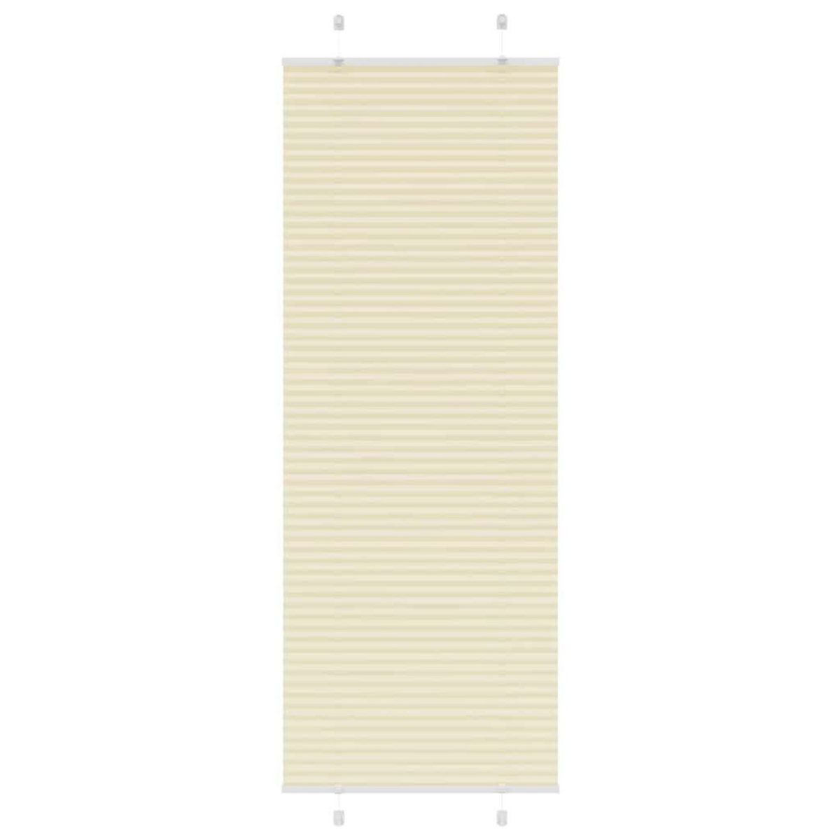 VIDAXL Store plisse creme 80x200 cm largeur du tissu 79,4 cm polyester