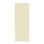 VIDAXL Store plisse creme 80x200 cm largeur du tissu 79,4 cm polyester