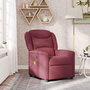 Voir la diapositive 1 : VIDAXL Fauteuil de massage inclinable Rouge bordeaux Tissu