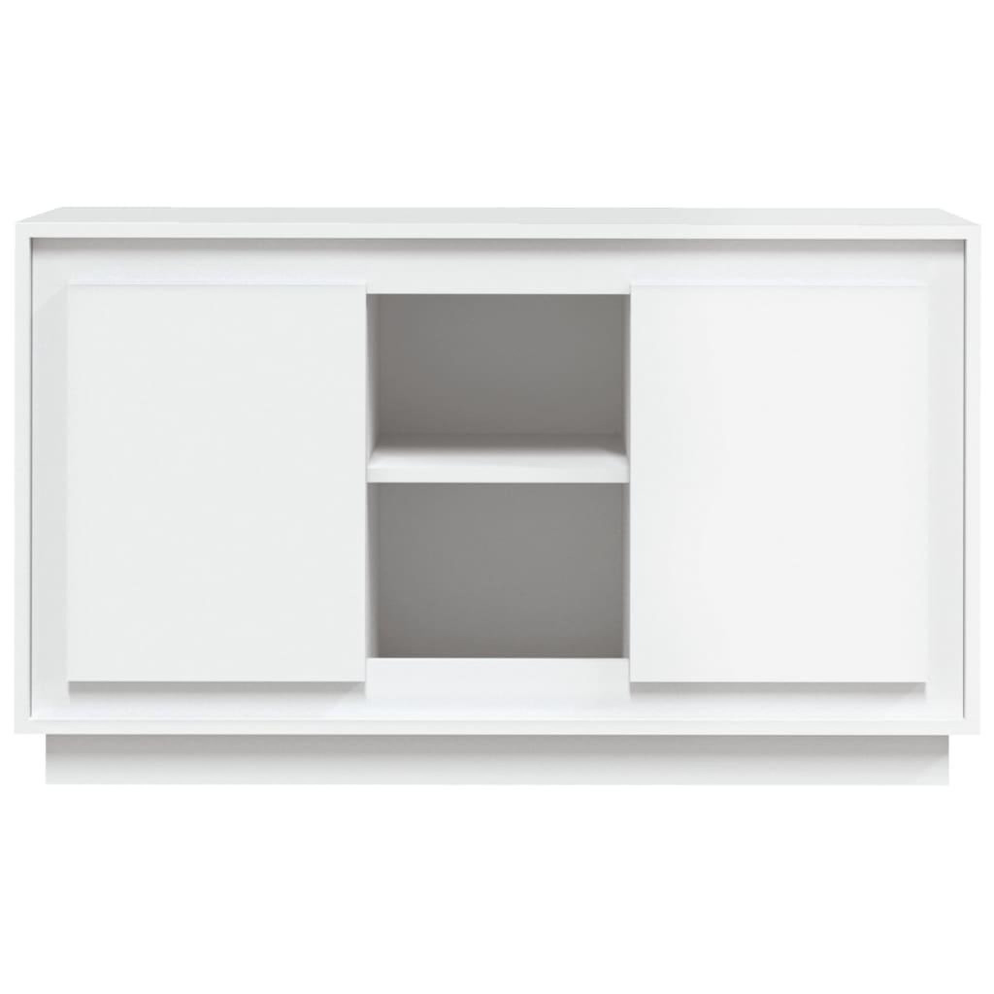 Voir la diapositive 5 : VIDAXL Buffet blanc 102x35x60 cm bois d'ingenierie