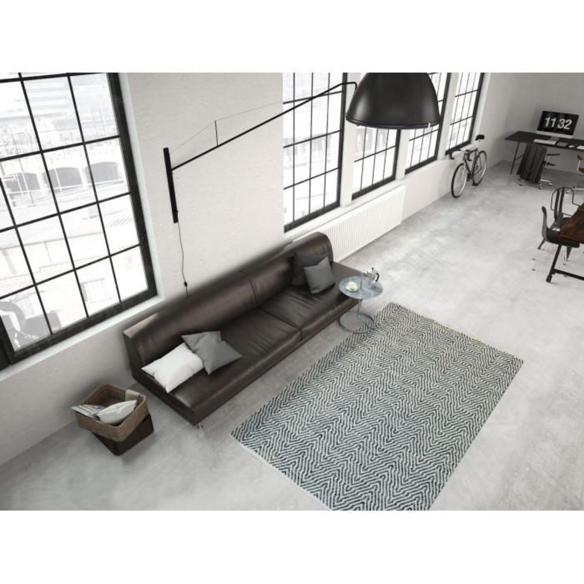 Paris Prix Tapis Rayé Fait Main  Aperitif  Gris