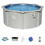 Voir la diapositive 5 : BESTWAY Piscine hors sol acier ronde - 3 x 1,20 m -  HYDRIUM