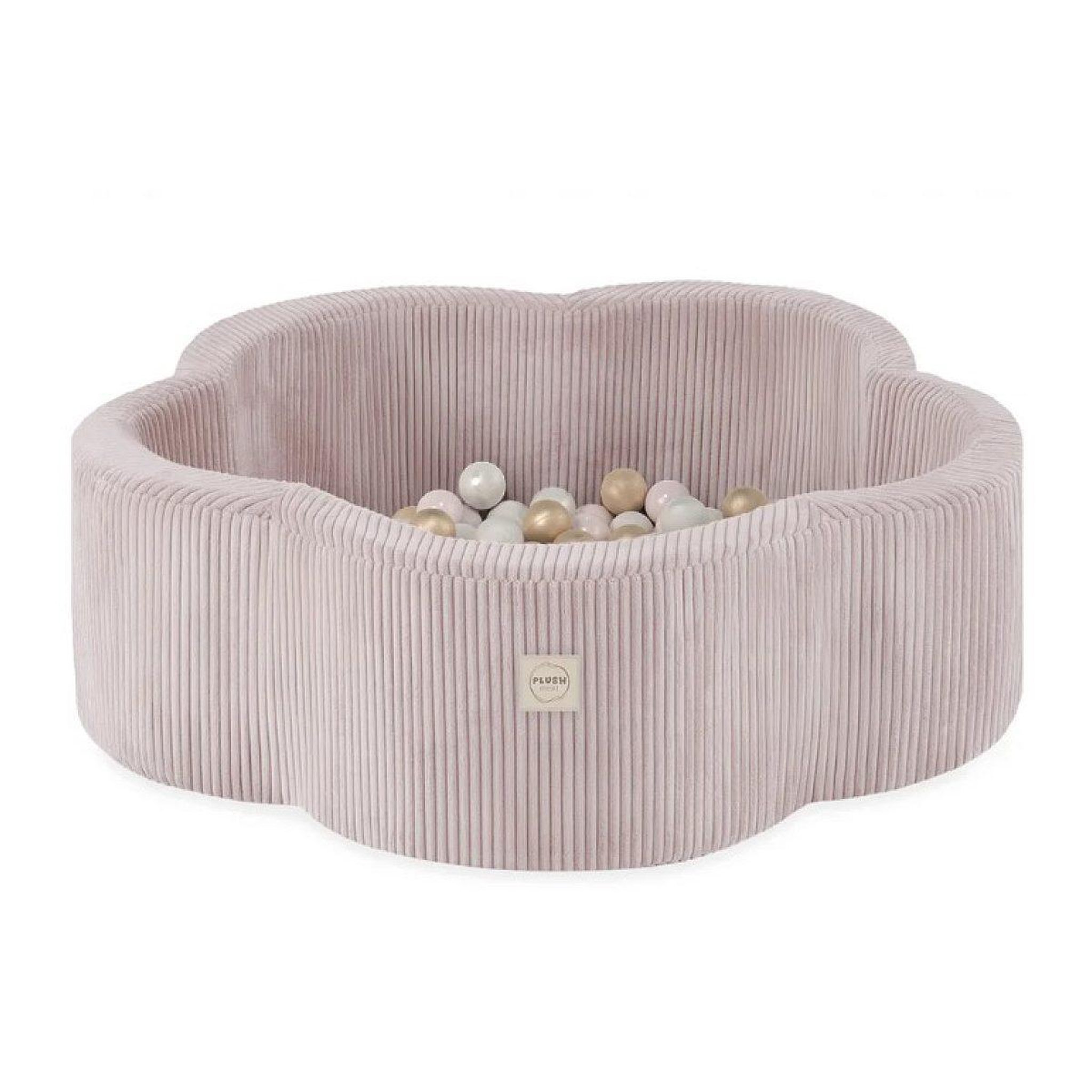 PLUSH NEST Piscine sèche 95x30 + 200 balles rose