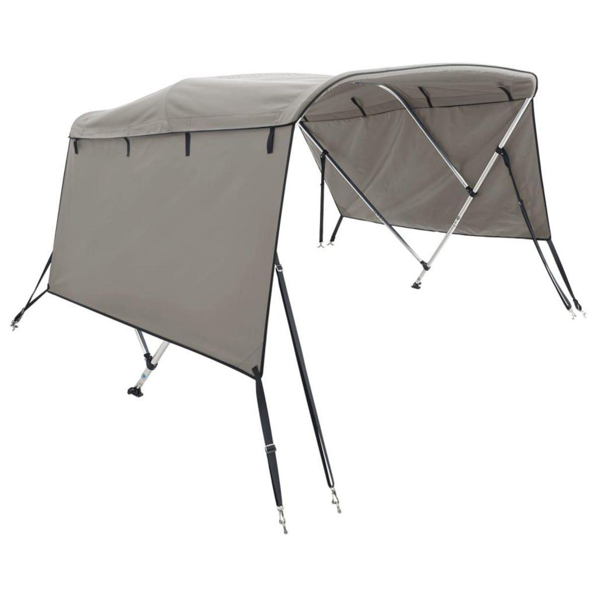 VIDAXL Toit bimini a 3 arceaux parois laterales 183x(185-198)x137 cm