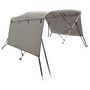 Voir la diapositive 2 : VIDAXL Toit bimini a 3 arceaux parois laterales 183x(185-198)x137 cm
