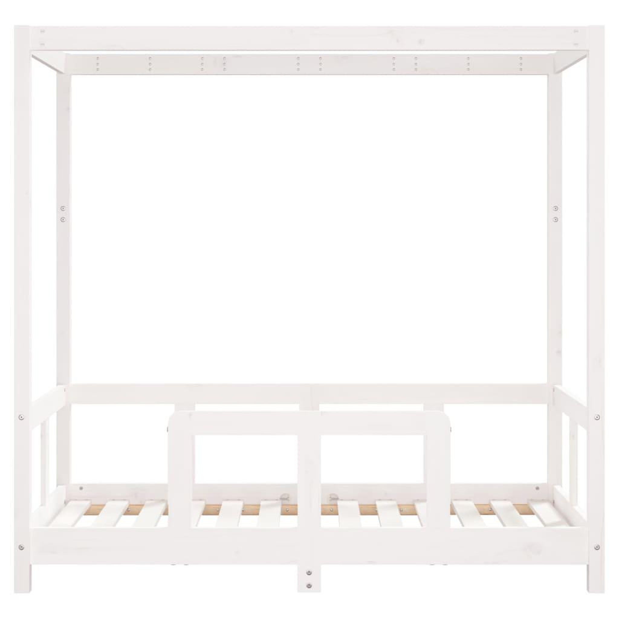 Voir la diapositive 4 : VIDAXL Cadre de lit pour enfant blanc 70x140 cm bois de pin massif