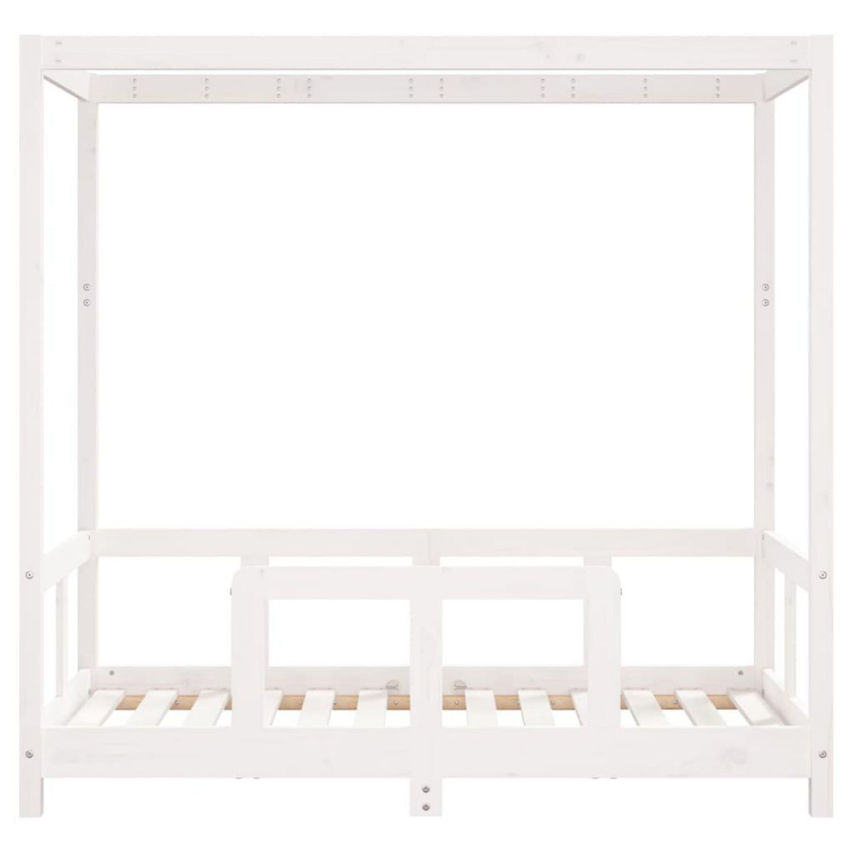 VIDAXL Cadre de lit pour enfant blanc 70x140 cm bois de pin massif