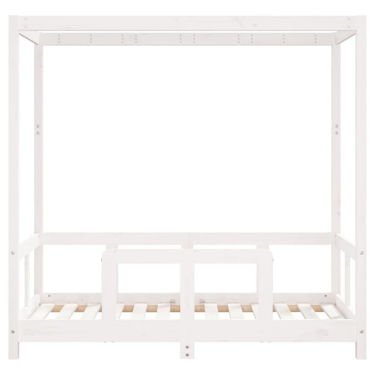 VIDAXL Cadre de lit pour enfant blanc 70x140 cm bois de pin massif