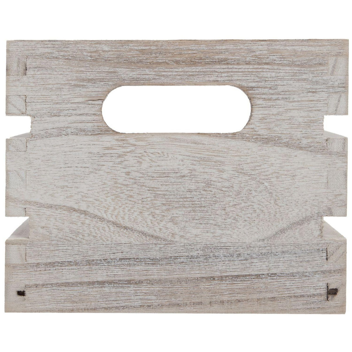 ATMOSPHERA Lot de 6 Cagettes de Rangement encastrables à l'effet vintage - Gris