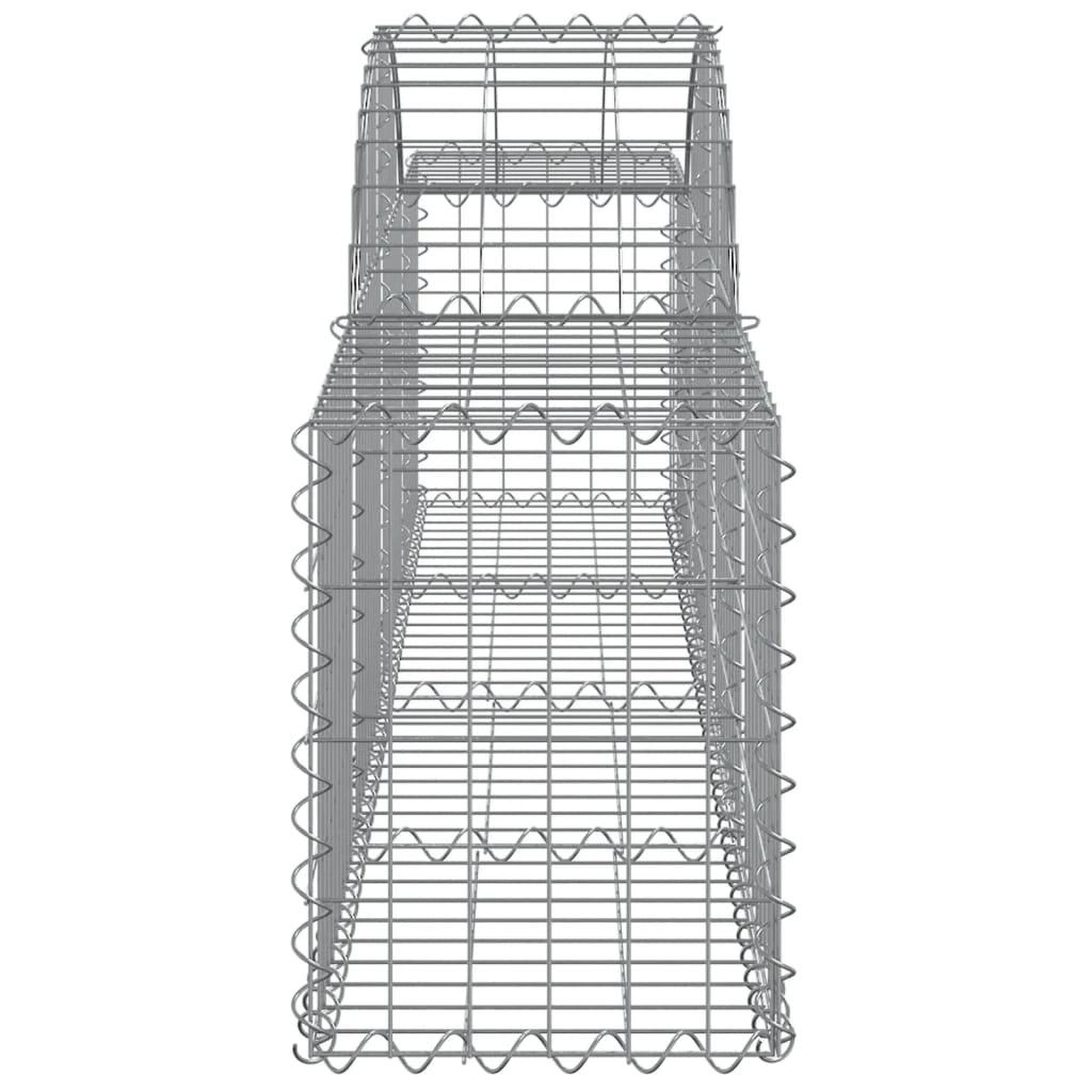 Voir la diapositive 5 : VIDAXL Paniers a gabions arques 18 pcs 200x30x40/60 cm Fer galvanise