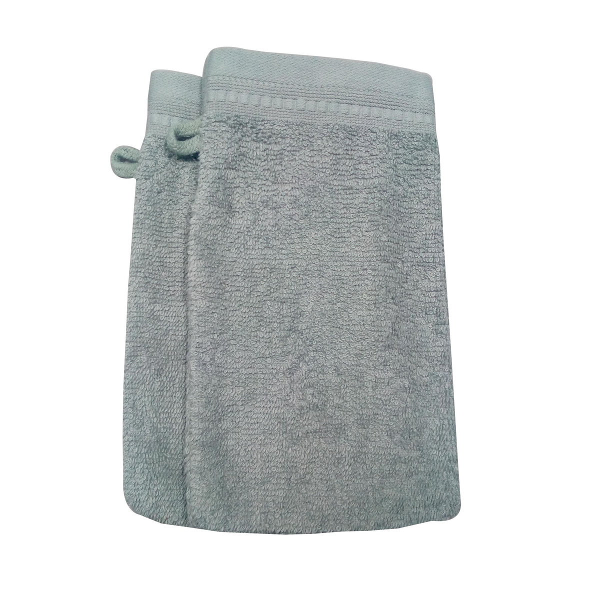 ACTUEL Lot de 2 gants de toilette fantaisie en coton 450g