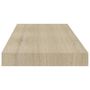 Voir la diapositive 5 : VIDAXL Etageres murales flottantes 4 pcs chene 60x23,5x3,8 cm MDF