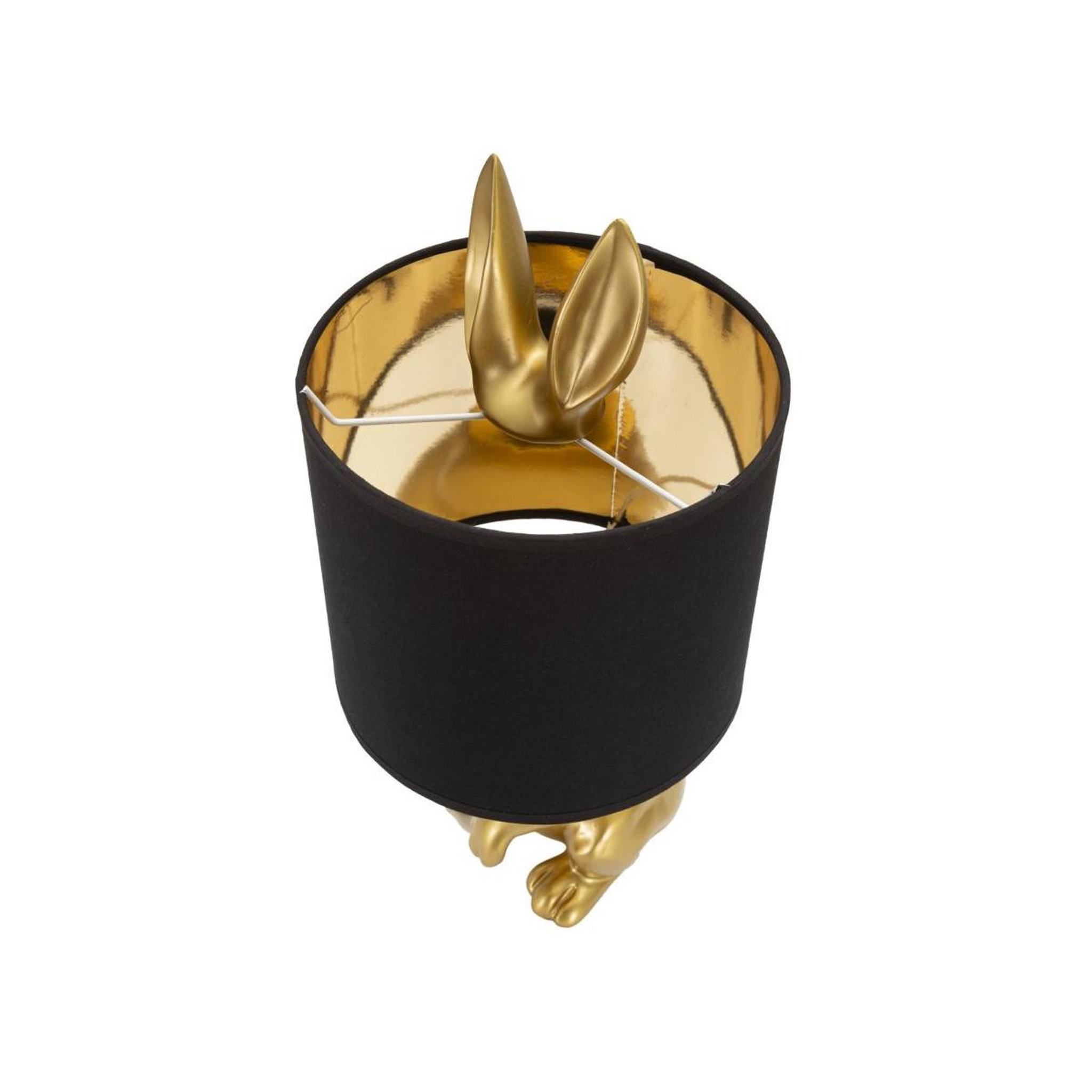 Voir la diapositive 4 : Paris Prix Lampe à poser design  lapin  43cm or & noir
