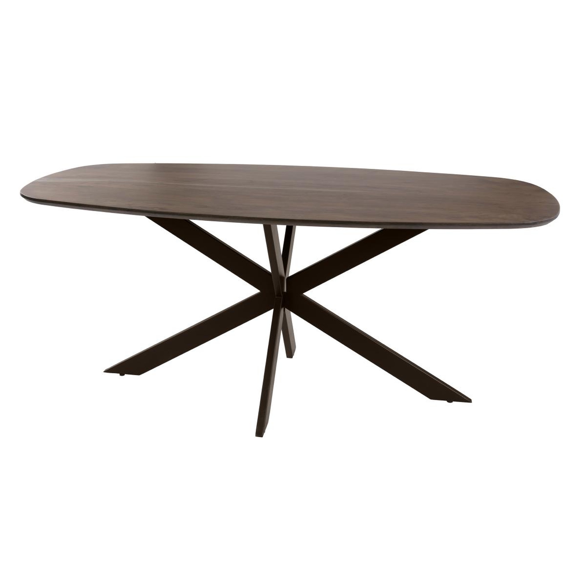 JLC KREATION Table à manger nordique ovale 215cm en bois massif hiza