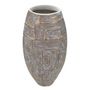 Voir la diapositive 2 : Paris Prix Vase Design Haut en Résine  Elips  59cm Or