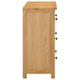 Voir la diapositive 4 : VIDAXL Commode 80x35x75 cm Bois de chene massif