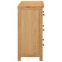Voir la diapositive 4 : VIDAXL Commode 80x35x75 cm Bois de chene massif