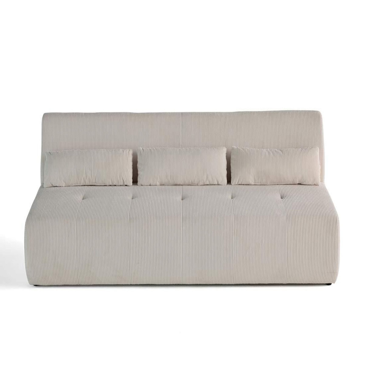 LISA DESIGN Onyx - canapé droit 3 places - en velours côtelé