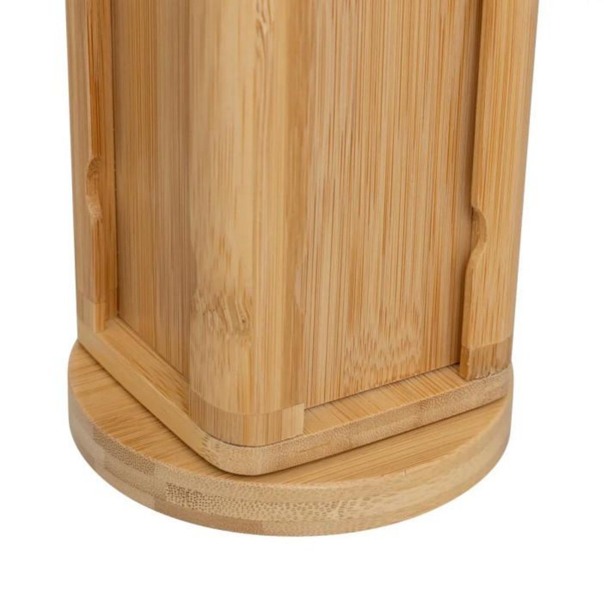 FIVE Porte-Capsules Rotatif en Bambou  20 Capsules  29cm Naturel