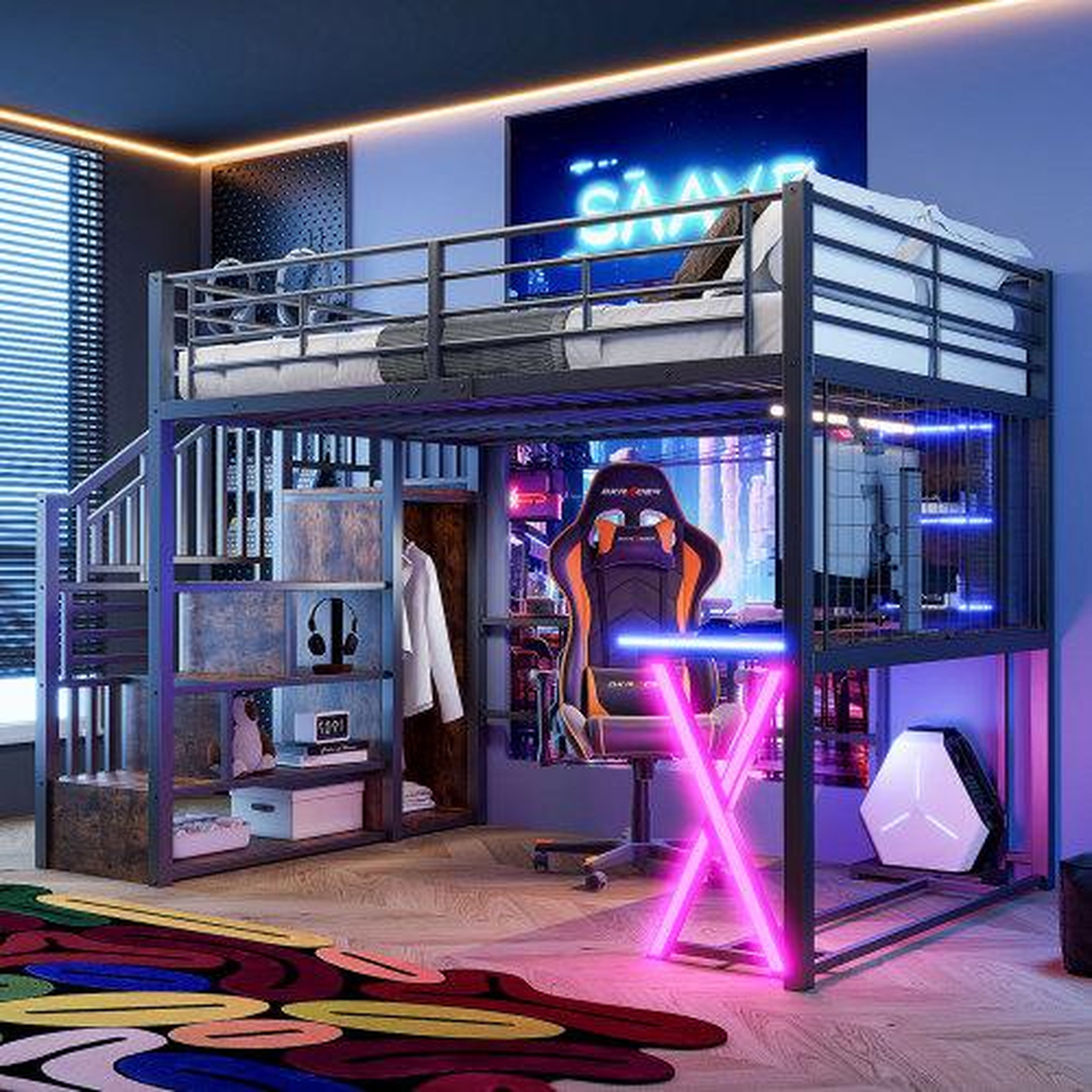 Voir la diapositive 4 : MERAX Lit mezzanine