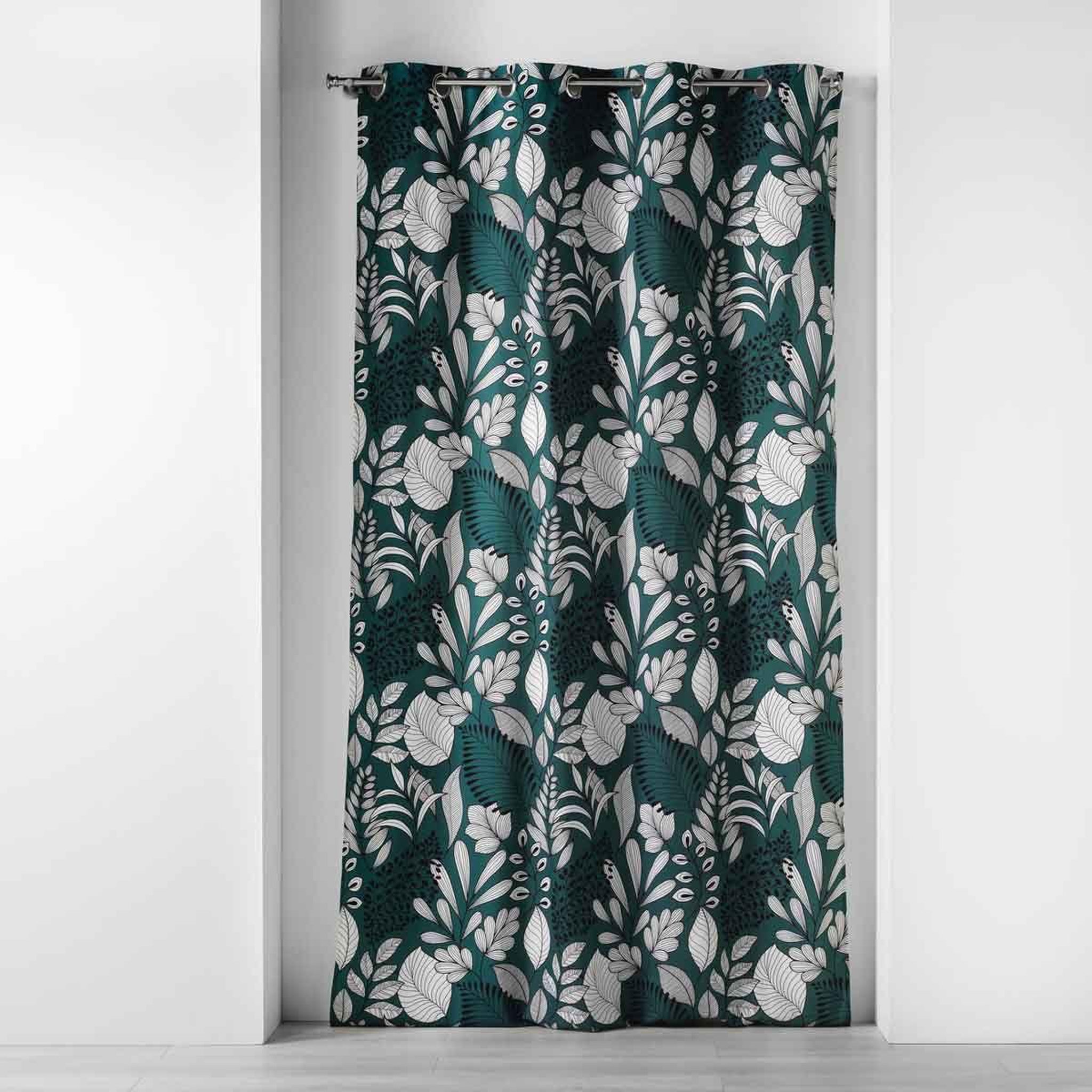 Douceur d'Intérieur Rideau à œillets imprimé  panabel  140x240cm bleu