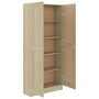 Voir la diapositive 5 : VIDAXL Bibliotheque Chene sonoma 82,5x30,5x185,5 cm Bois d'ingenierie