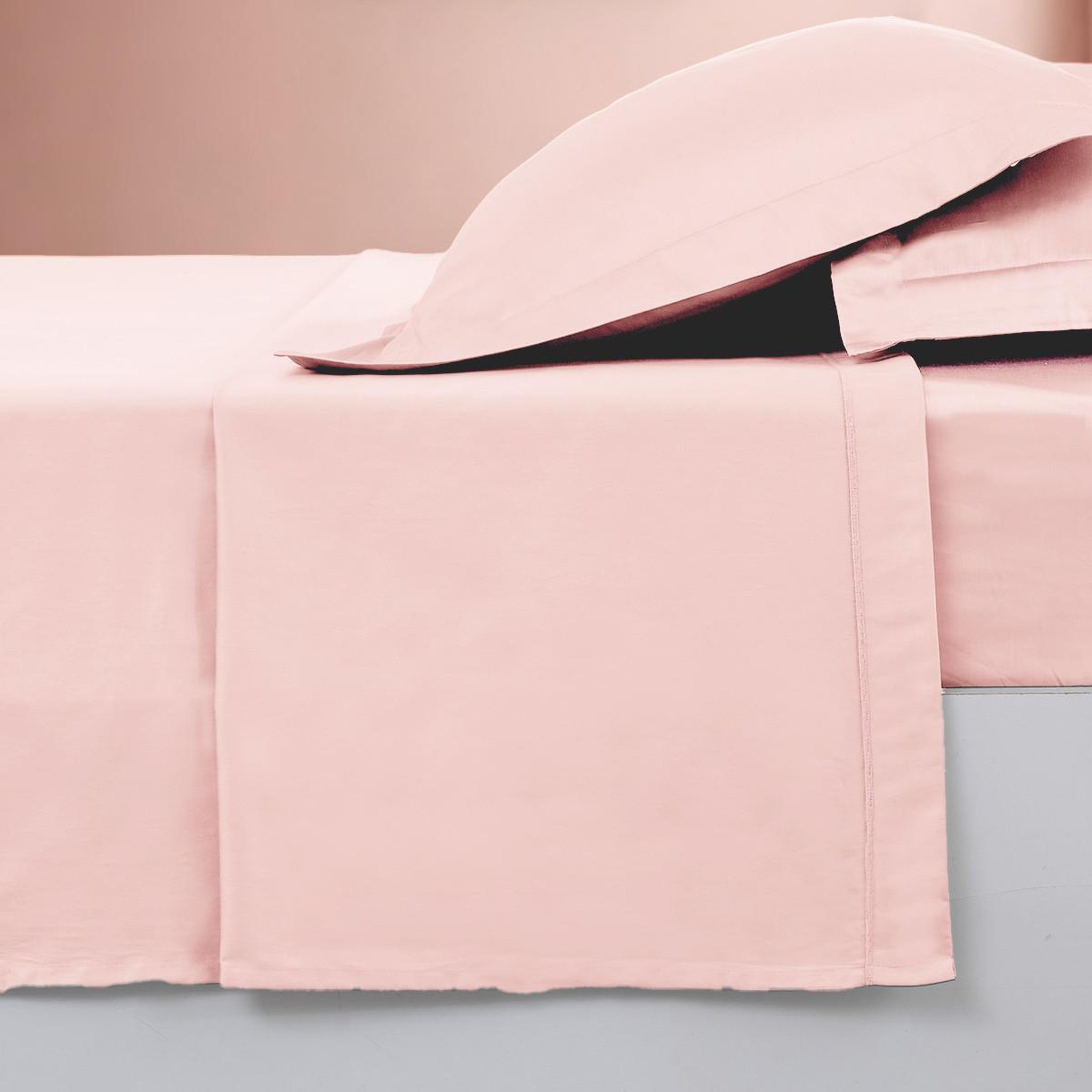 Voir la diapositive 3 : Sensei Maison Drap plat en percale de coton SOFT PERCALE