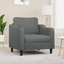 Voir la diapositive 1 : VIDAXL Fauteuil Gris fonce 60 cm Tissu