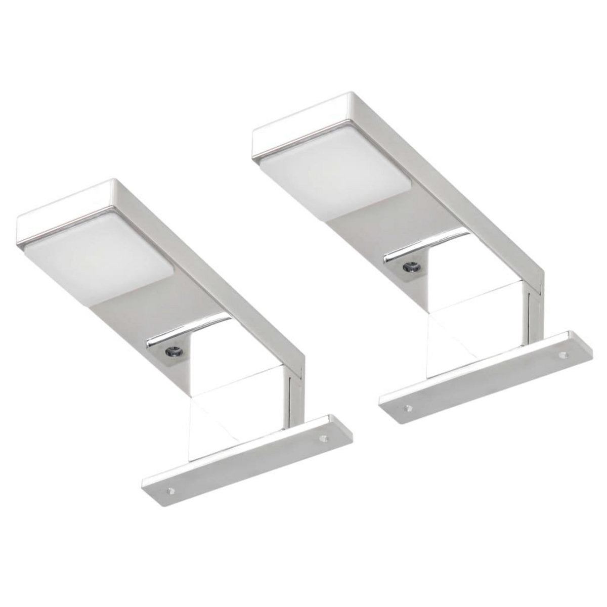 VIDAXL Spots vers le bas pour miroir 2 pcs 2 W Blanc froid