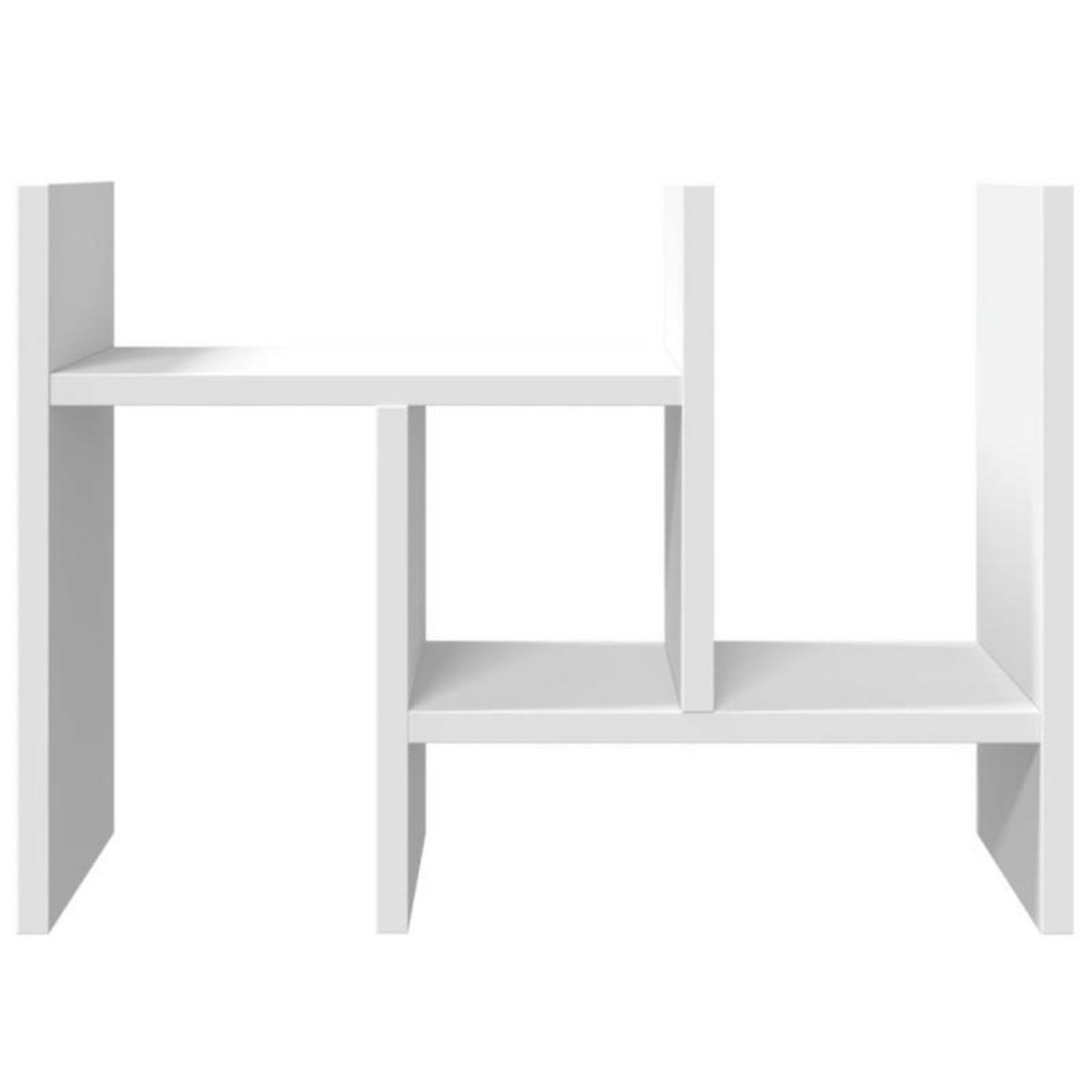 VIDAXL Organisateur de bureau blanc 34,5x15,5x35,5cm bois d ingénierie