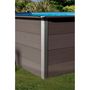 Voir la diapositive 6 : GRE Piscine hors sol rectangulaire en composite - Grise - 4,66 x 3,26 x H 1,24 m 