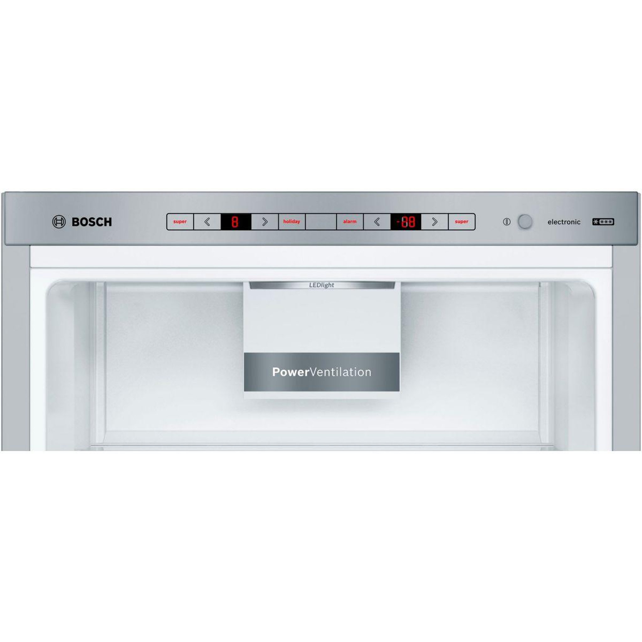 Voir la diapositive 3 : BOSCH Réfrigérateur combiné KGE49AICA