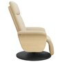 Voir la diapositive 4 : VIDAXL Fauteuil inclinable avec repose-pied creme tissu