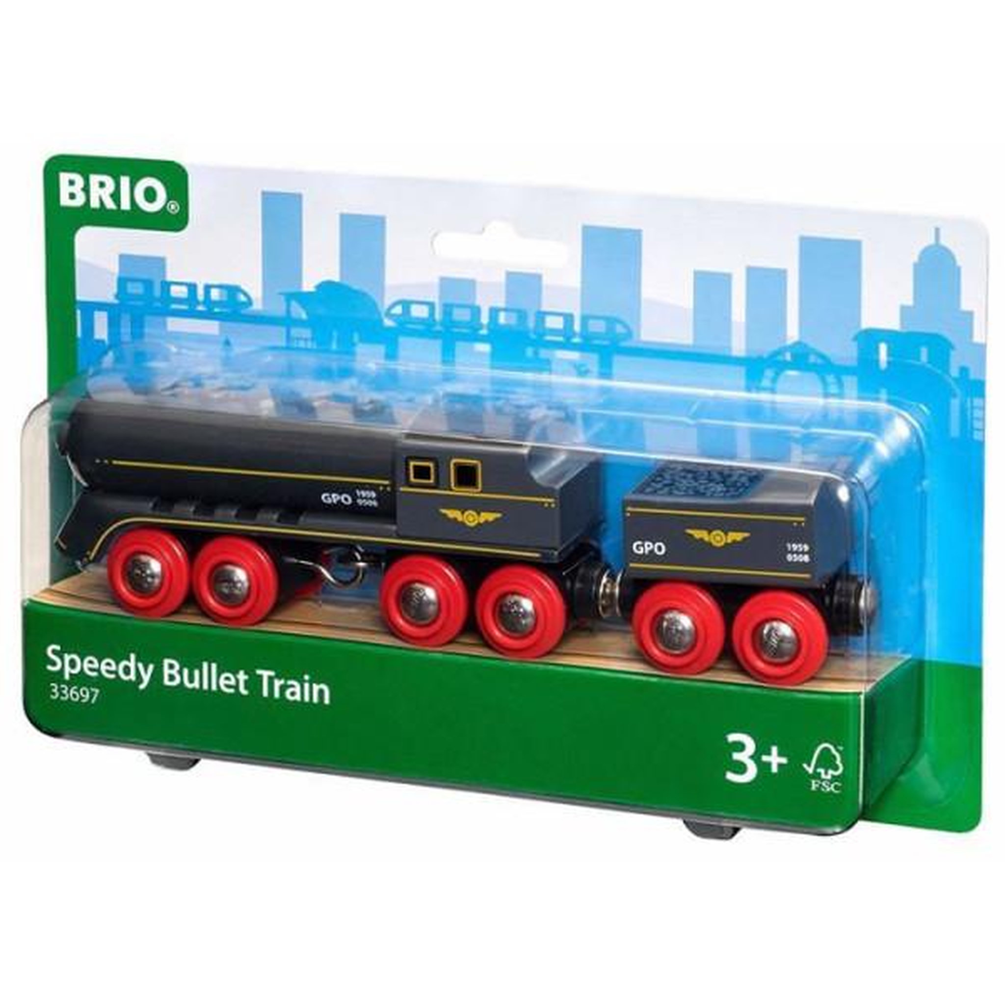 Voir la diapositive 3 : Brio Train grande vitesse en bois brio - ravensburger - mixte des 3 ans
