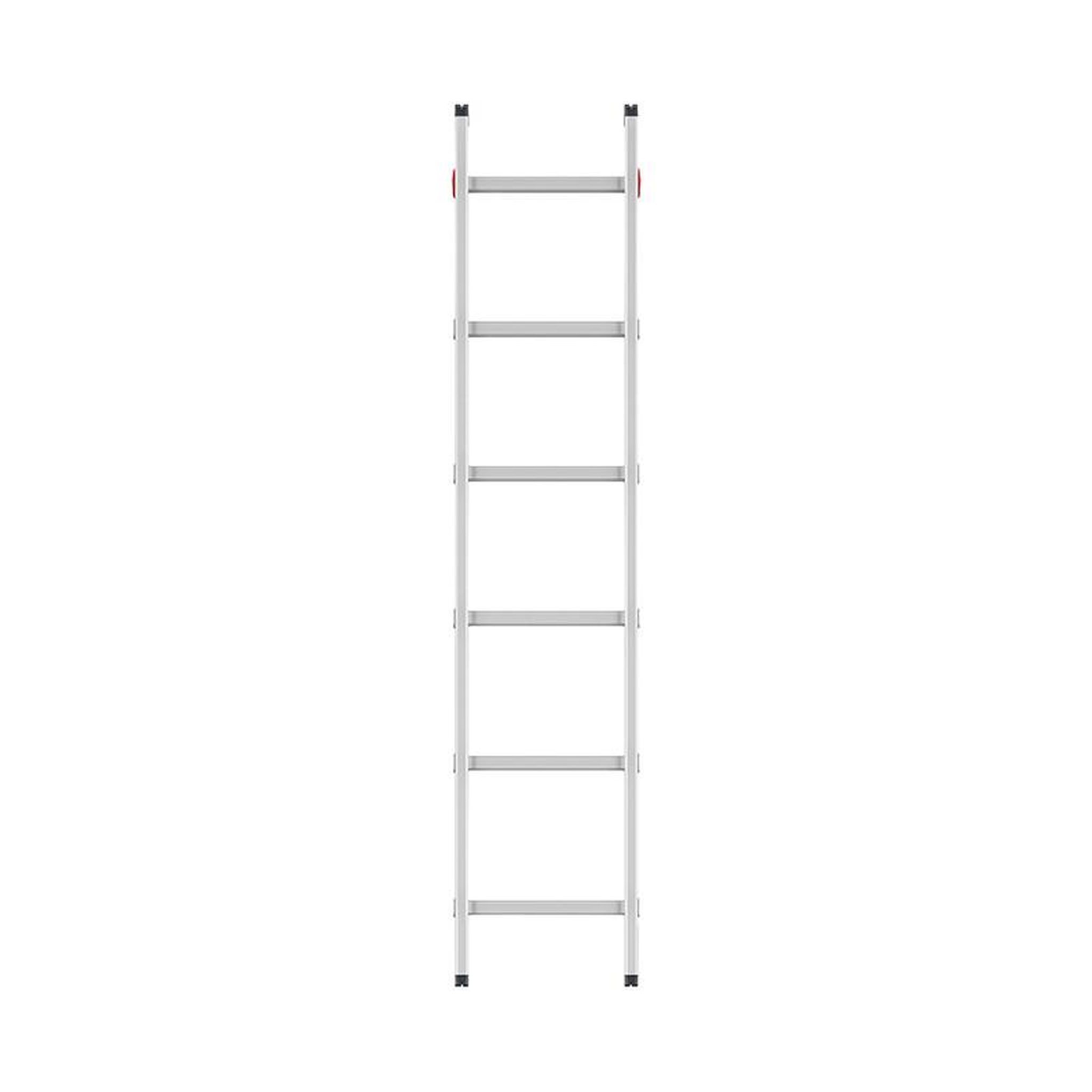 HAILO Echelle simple 6 échelons 1,7m/2,7m en alu professionnelle Hailo ProfiStep Uno