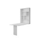 Voir la diapositive 5 : BEST MOBILIER Mondrian - table murale rabattable avec rangements - 4 personnes