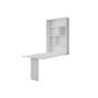 Voir la diapositive 5 : BEST MOBILIER Mondrian - table murale rabattable avec rangements - 4 personnes