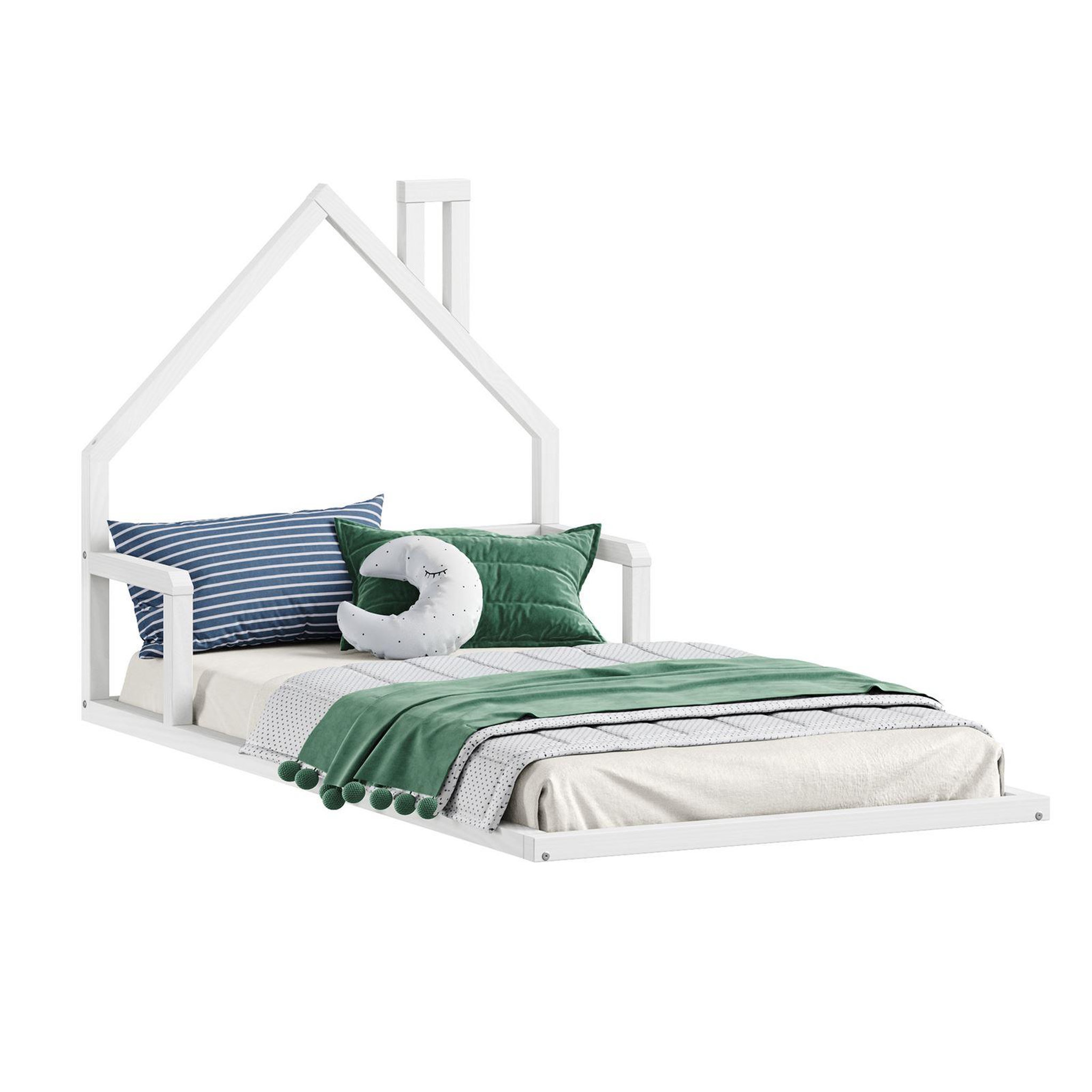 Voir la diapositive 1 : IDIMEX Lit enfant eloa type montessori, couchage 90x200 cm, en pin massif