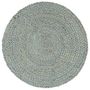 Voir la diapositive 2 : VIDAXL Napperons 4 pcs Vert olive Plain 38 cm Rond Jute