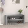 Voir la diapositive 1 : VIDAXL Etagere a chaussures Gris beton 100x35x45 cm Bois d'ingenierie