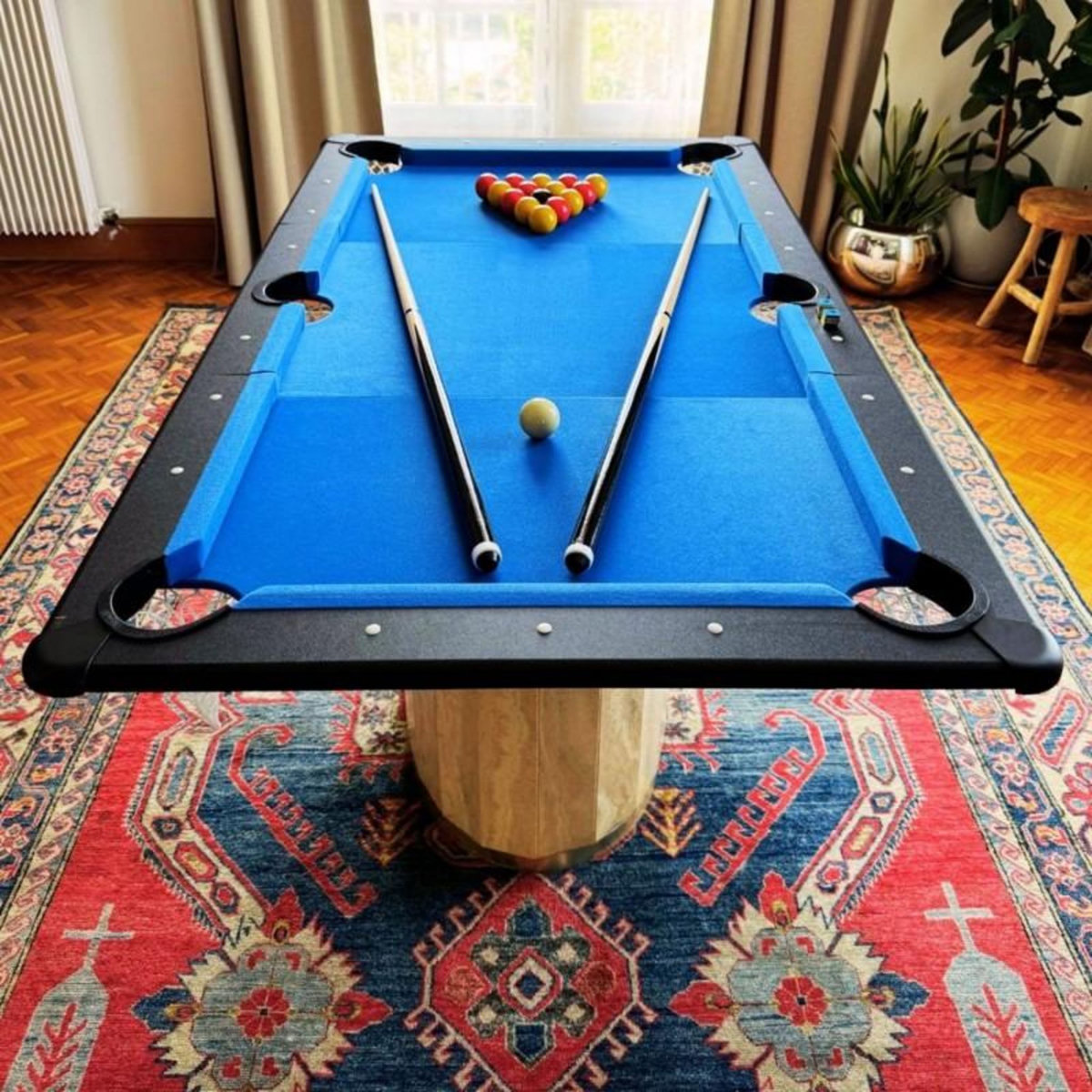 SOKKER Billard Américain- Version Plateau Nomade Compacte 165,6 x 92,5 cm