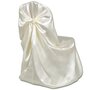 Voir la diapositive 3 : VIDAXL Housse de chaise creme pour le banquet de mariage 6 pieces