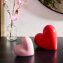 Voir la diapositive 2 : ATMOSPHERA Lot de 2 Cœurs Déco en Céramique  Love  14cm Rouge & Rose
