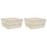 VIDAXL Tables de jardin 2 pcs 60x60x30 cm Bois d'epicea impregne