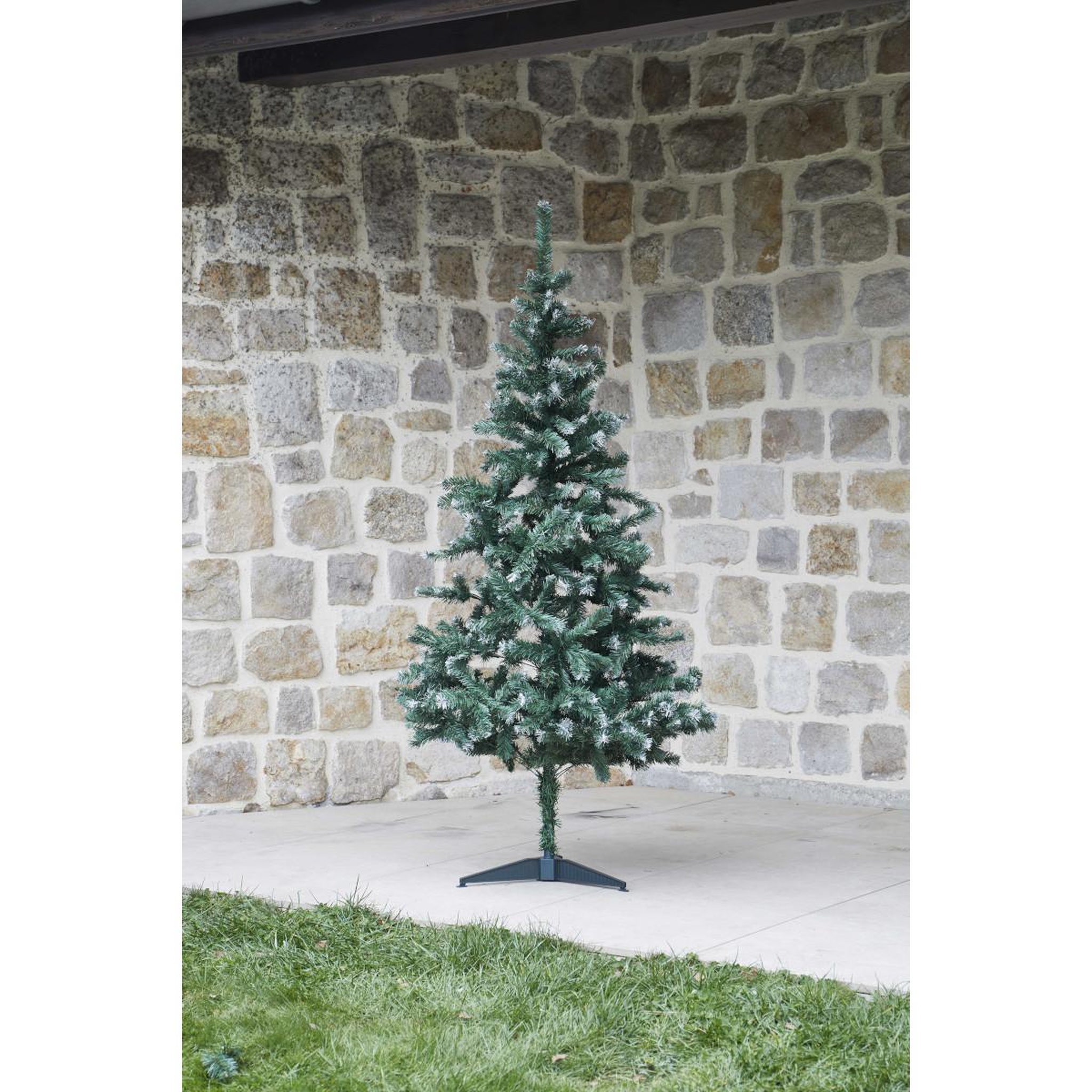Voir la diapositive 5 : CHRISTMAS DAY Sapin de noel artificiel vert pointes blanches - 2.10m - 4179