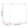Voir la diapositive 6 : VIDAXL Housses de balancelle 2 pcs 12 œillets 220x177x220 cm PE